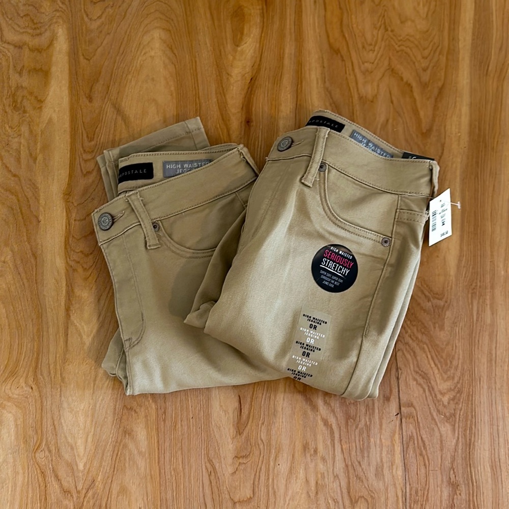 Aeropostale High Waisted Jegging Skinny Fit Ladies Juniors Size 0 Reg lot of 2. - Picture 7 of 8
